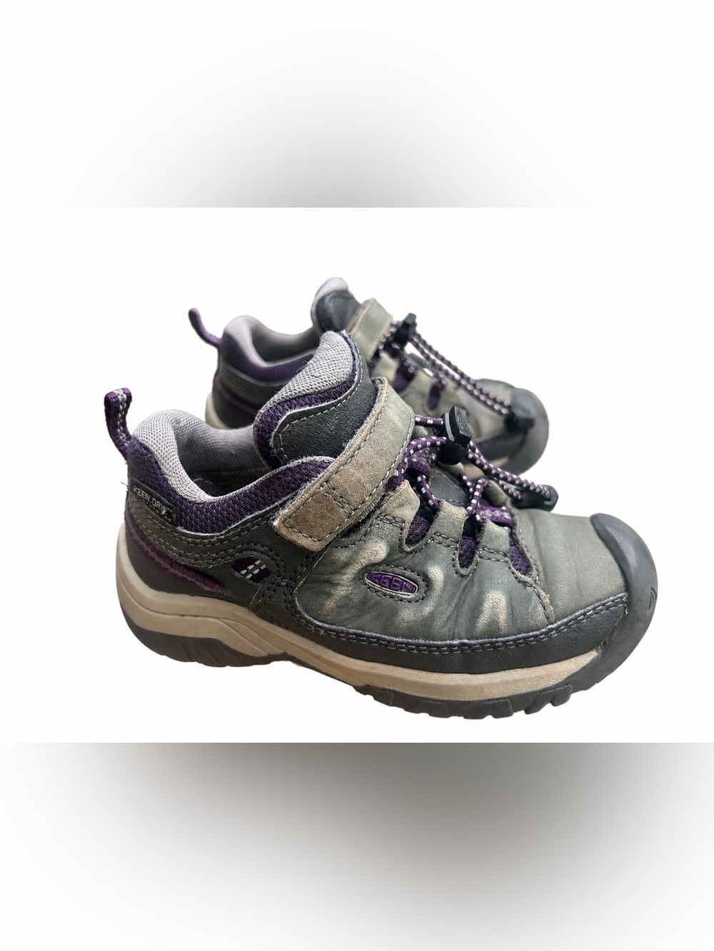 Keen Targhee Toddler Kids Hiking Shoes Size 10 Purple  And Gray Waterproof Boots